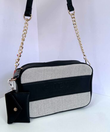 Cartera Bandolero Maya Canvas Crossbody Guess