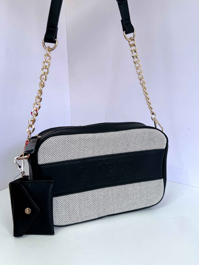 Cartera Bandolero Maya Canvas Crossbody Guess